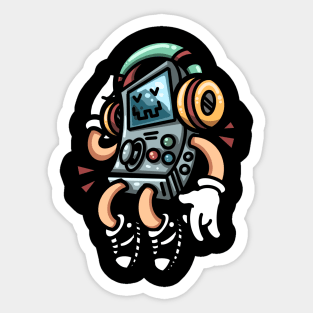 Cartoon Gameboy Sticker